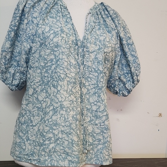 House of Harlow 1960 Tops - House Of Harlow 1960 Martine Seafoam Puff Short Sleeve Shirt Small Revolve